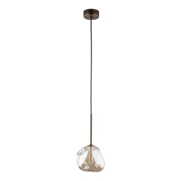 Pendelleuchte LAVA an Seil 1xG9/8W/230V bronze/rauchbeige