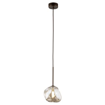 Pendelleuchte LAVA an Seil 1xG9/8W/230V bronze/rauchbeige