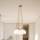 Pendelleuchte LOOMIS mit Kabelaufhängung 5xE27/15W/230V 83 cm beige/Eiche