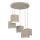 Pendelleuchte mit Kabel ARDEN 5xE27/15W/230V Ø 44 cm, beige