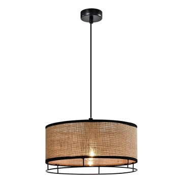 Pendelleuchte mit Kabel ARDI 1xE27/40W/230V braun/schwarz