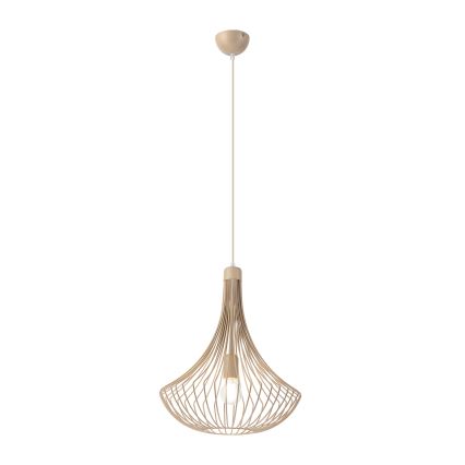 Pendelleuchte mit Kabel BALERINA 1xE27/15W/230V, beige
