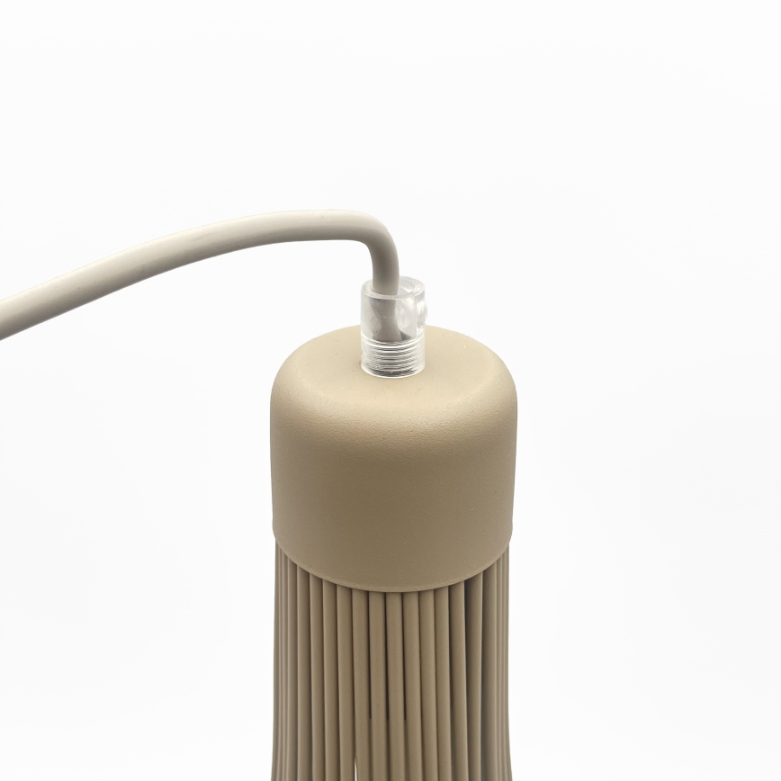 Pendelleuchte mit Kabel BALERINA 1xE27/15W/230V, beige