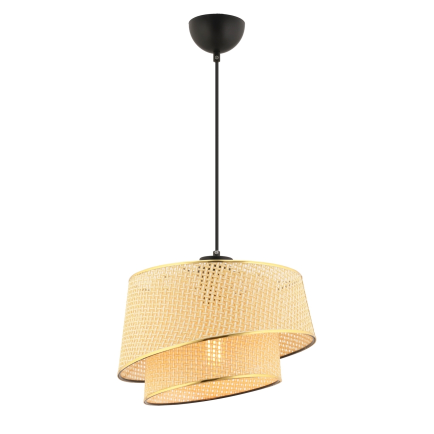 Pendelleuchte mit Kabel BARETTE 1xE27/60W/230V braun/gold