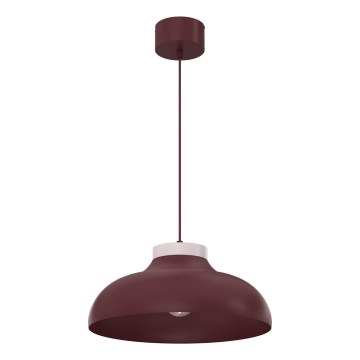 Pendelleuchte mit Kabel BASCA 1xE27/15W/230V Bordeaux/Creme