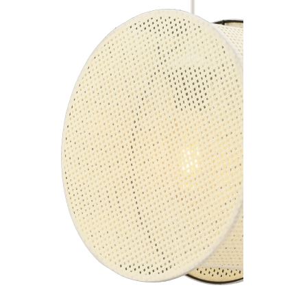 Pendelleuchte mit Kabel BIG DRUM 1xE27/60W/230V, cremefarben