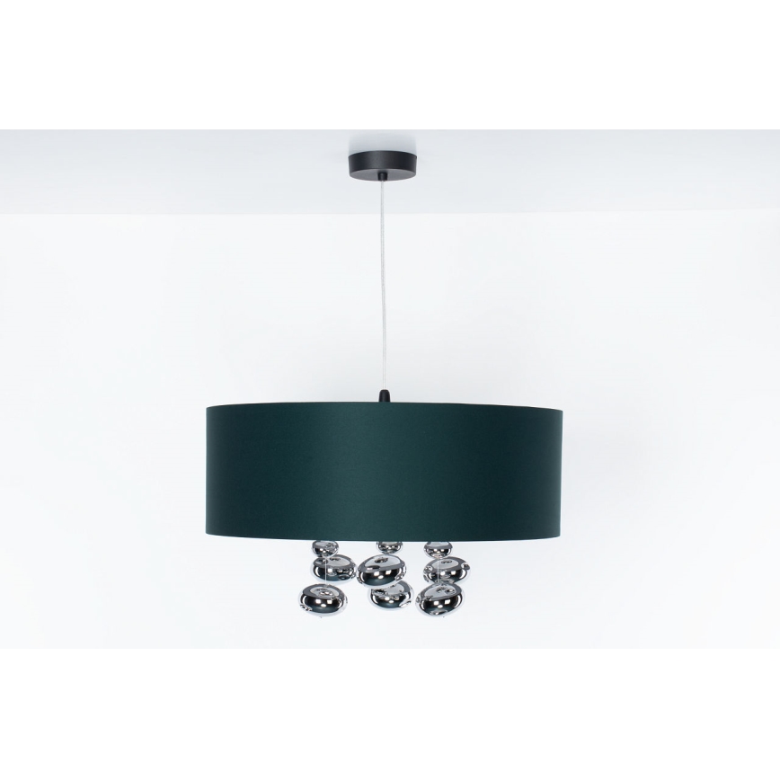Pendelleuchte mit Kabel BUBBLE 1xE27/60W/230V, Ø 50 cm, grün