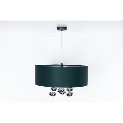 Pendelleuchte mit Kabel BUBBLE 1xE27/60W/230V, Ø 50 cm, grün