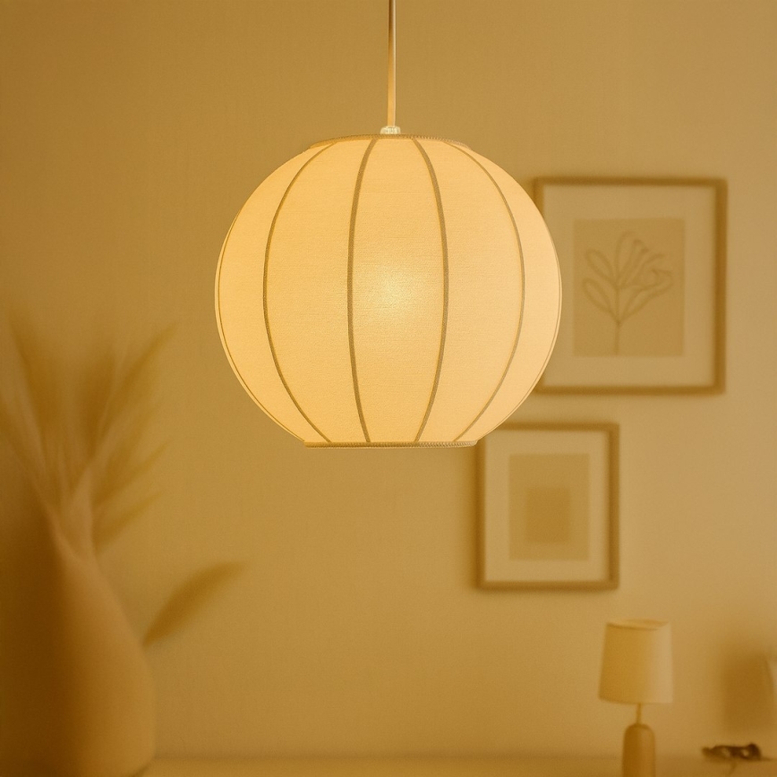 Pendelleuchte mit Kabel DANA 1x E27/15W/230V Ø 25 cm weiß