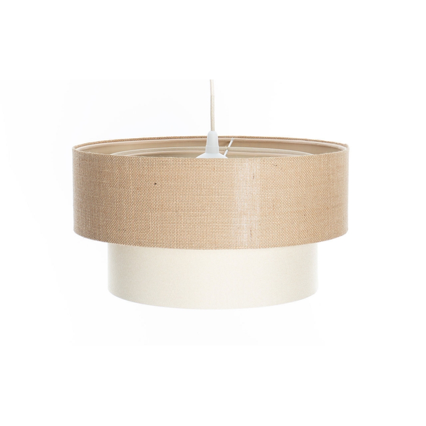 Pendelleuchte mit Kabel DUO 1xE27/60W/230V Ø 40 cm Beige/Creme