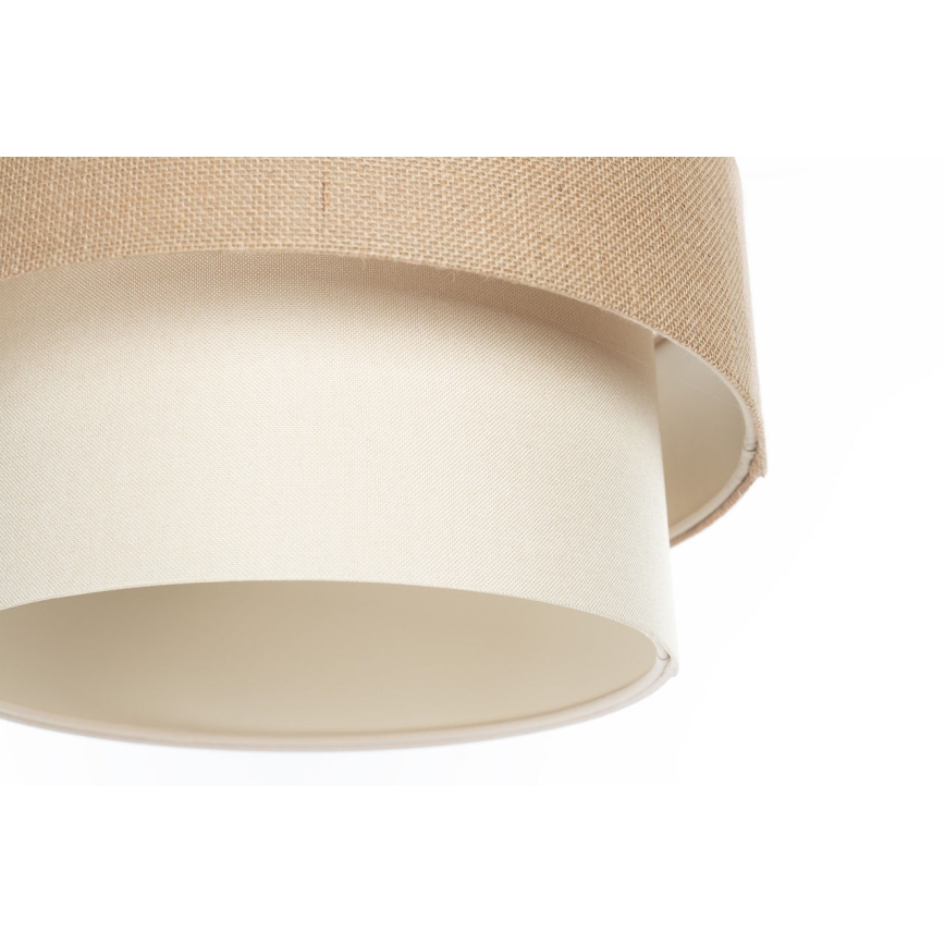 Pendelleuchte mit Kabel DUO 1xE27/60W/230V Ø 40 cm Beige/Creme