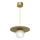 Pendelleuchte mit Kabel FLAT 1xE27/15W/230V goldfarben