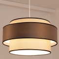 Pendelleuchte mit Kabel GRACE 1xE27/60W/230V, Ø 40 cm, creme/grau