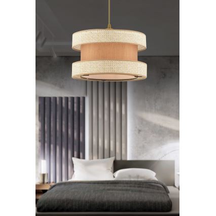 Pendelleuchte mit Kabel HALO 1xE27/60W/230V beige/creme