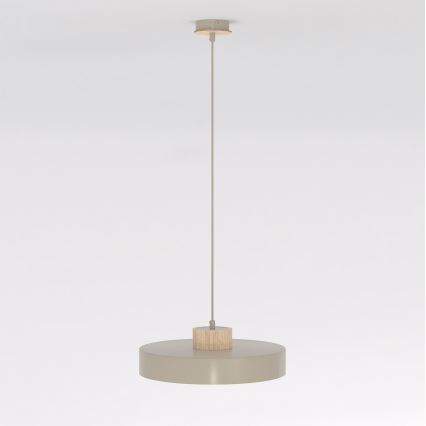 Pendelleuchte mit Kabel KIVI 1xE27/15W/230V beige