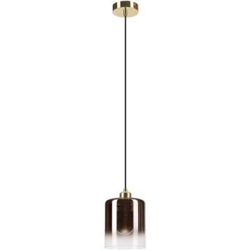 Pendelleuchte mit Kabel LIAH 1xE27/15W/230V gold/rauchbraun