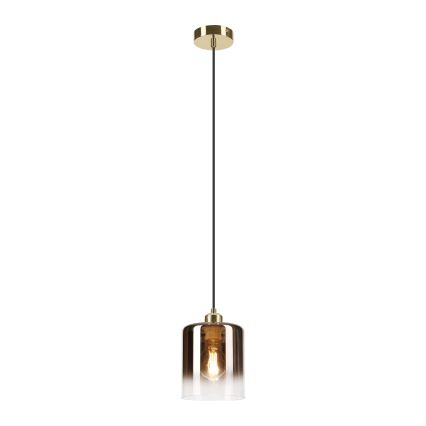 Pendelleuchte mit Kabel LIAH 1xE27/15W/230V gold/rauchbraun