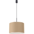 Pendelleuchte mit Kabel NEVIA 1xE27/15W/230V Ø 40 cm taupe