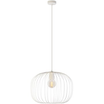 Pendelleuchte mit Kabel OVELLA 1xE27/15W/230V Ø 46 cm cremefarben