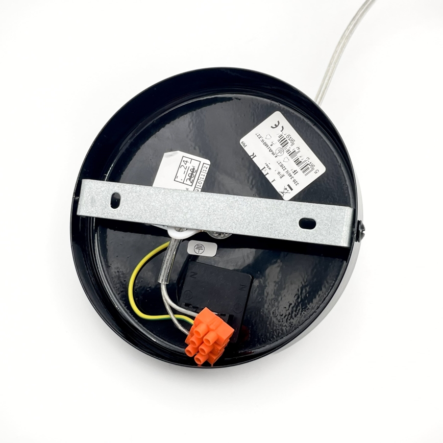 Pendelleuchte mit Kabel ROSA 1xE27/60W/230V schwarz/grau