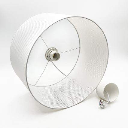 Pendelleuchte mit Kabel SIRJA PLISADO 1xE27/15W/230V Ø 35 cm weiß