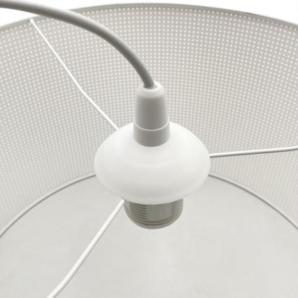 Pendelleuchte mit Kabel SIRJA PLISADO 1xE27/15W/230V Ø 35 cm weiß