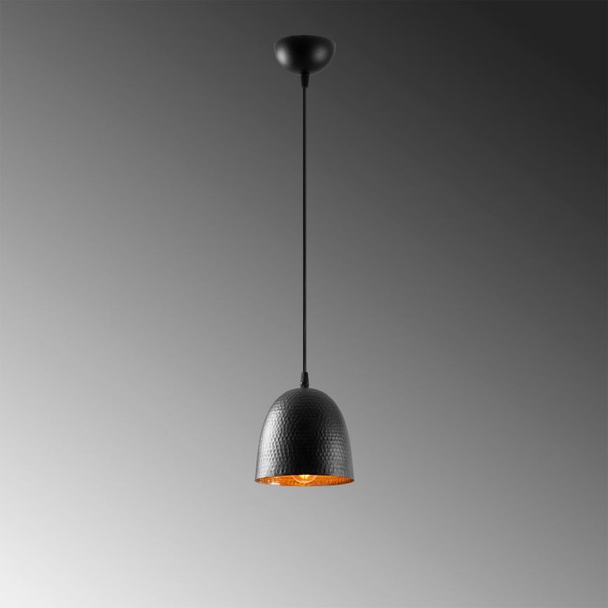 Pendelleuchte mit Kabel TATTOO 1xE27/40W/230V Ø 16 cm schwarz