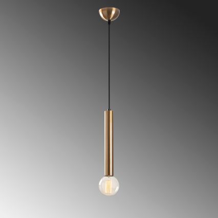 Pendelleuchte mit Kabel TEMPO 1xE27/40W/230V goldfarben