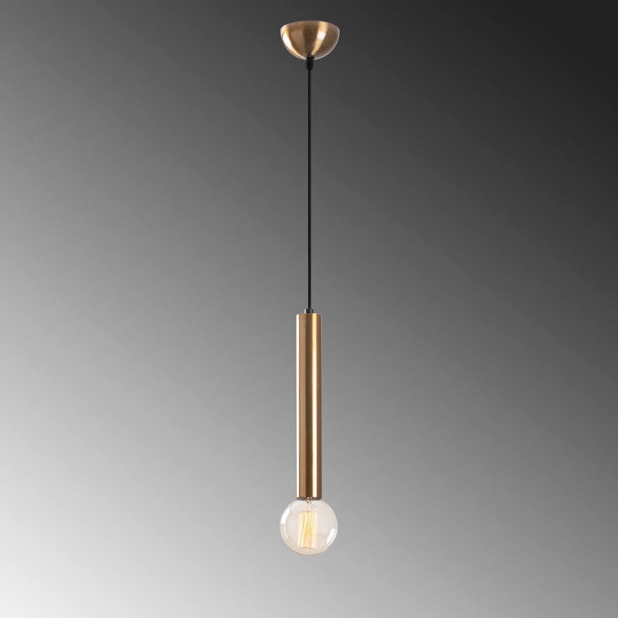 Pendelleuchte mit Kabel TEMPO 1xE27/40W/230V goldfarben