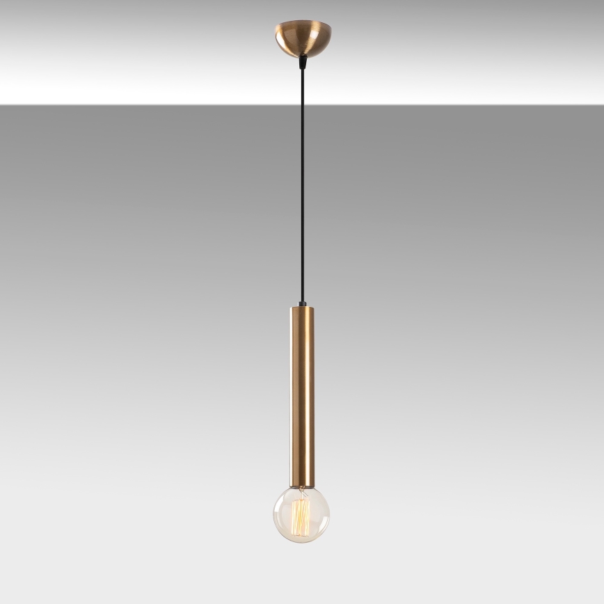 Pendelleuchte mit Kabel TEMPO 1xE27/40W/230V goldfarben