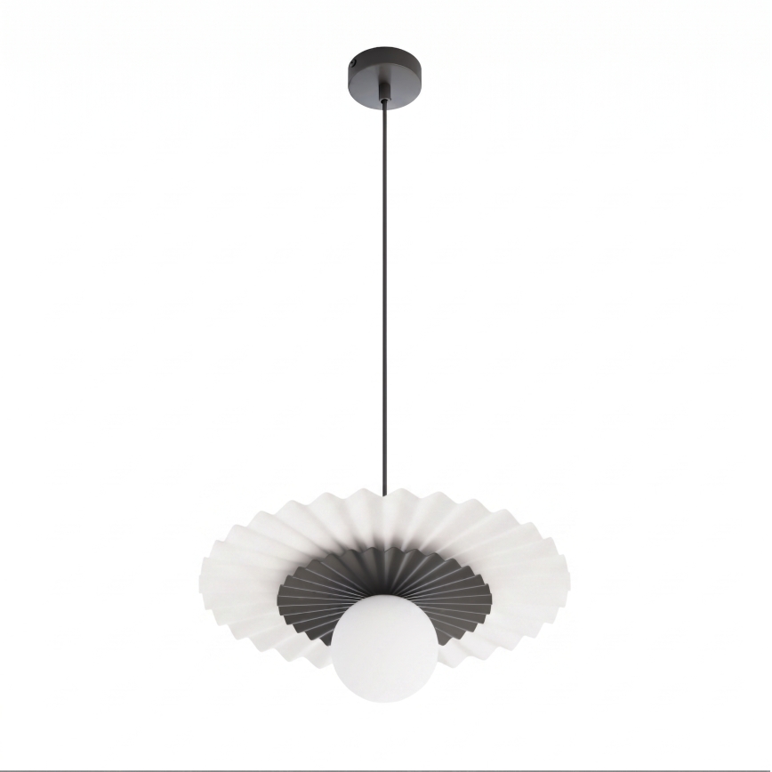 Pendelleuchte mit Kabel UMBRA 1xG9/8W/230V schwarz/weiß
