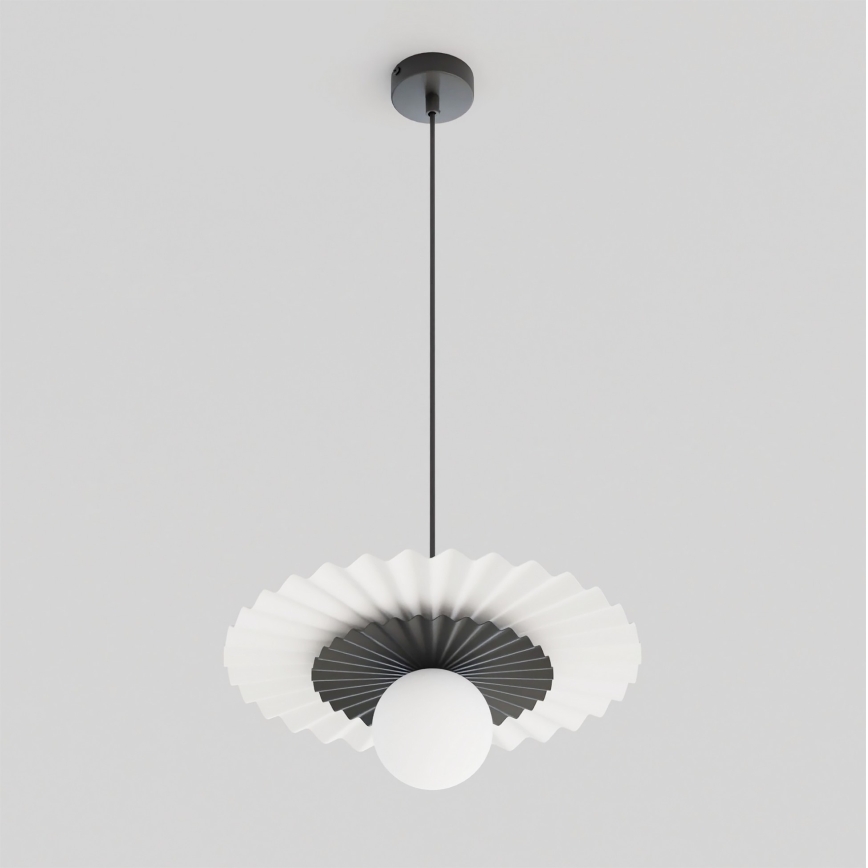 Pendelleuchte mit Kabel UMBRA 1xG9/8W/230V schwarz/weiß