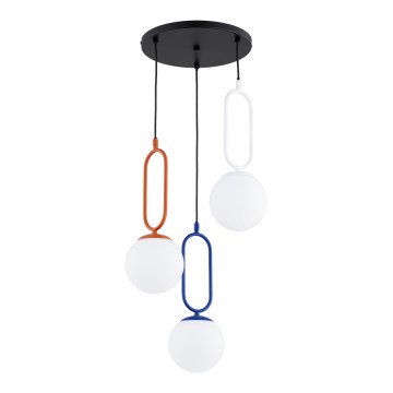 Pendelleuchte mit Kabel VAVIL 3xE27/15W/230V mehrfarbig