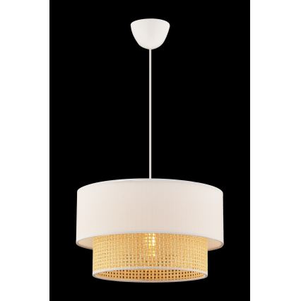 Pendelleuchte mit Kabelaufhängung ECHO 1xE27/60W/230V creme/beige