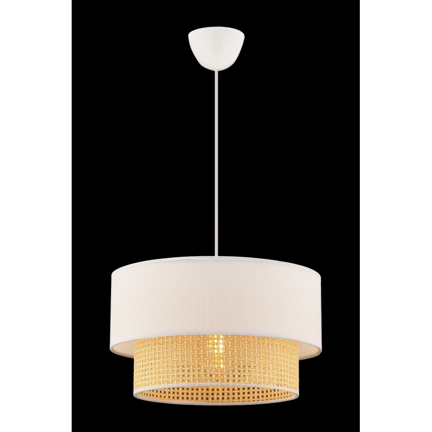 Pendelleuchte mit Kabelaufhängung ECHO 1xE27/60W/230V creme/beige
