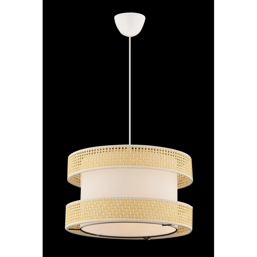 Pendelleuchte mit Kabelaufhängung HALO 1xE27/60W/230V Creme/Beige