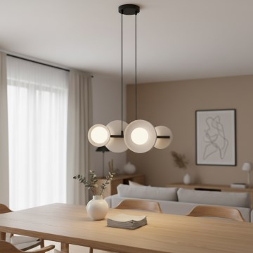 Pendelleuchte mit Kabelaufhängung MODEL 4xG9/8W/230V weiß