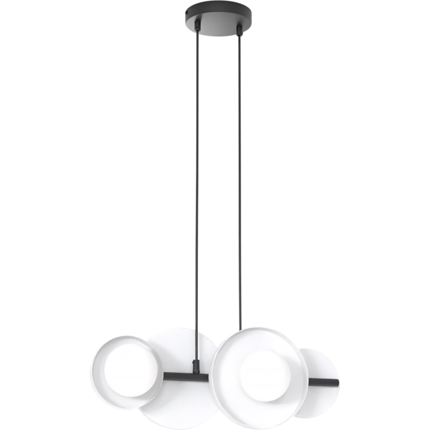Pendelleuchte mit Kabelaufhängung MODEL 4xG9/8W/230V weiß