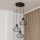 Pendelleuchte mit Kabelaufhängung SOLANO 3xE27/15W/230V schwarz/hochglanzchrom