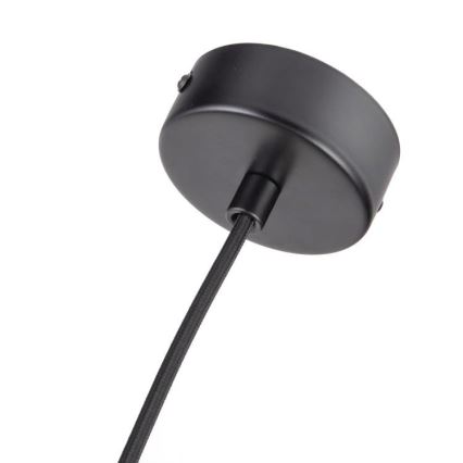 Pendelleuchte mit Seilaufhängung 1x GU10/10W/230V, Ø 11 cm, Massivholz/Esche