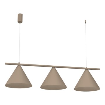 Pendelleuchte mit Seilaufhängung CAPITAL 3xGX53/15W/230V beige