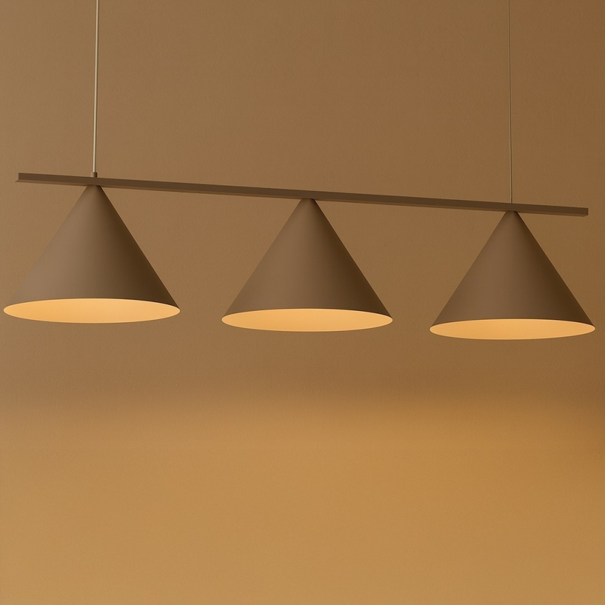 Pendelleuchte mit Seilaufhängung CAPITAL 3xGX53/15W/230V beige
