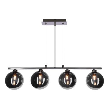 Pendelleuchte mit Seilaufhängung SOMUL 4xG9/20W/230V rauchschwarz