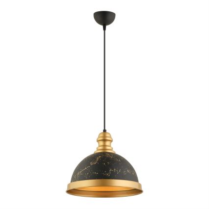 Pendelleuchte MONZA mit Kabelaufhängung 1xE27/40W/230V Ø 29 cm schwarz/bronze