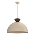 Pendelleuchte NEVIS, 1xE27/15W/230V, Durchmesser 50 cm, beige