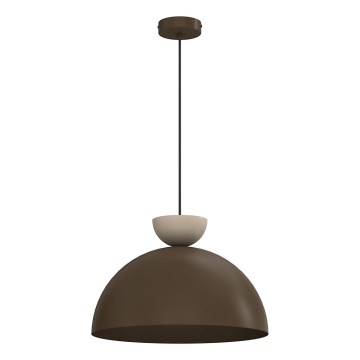Pendelleuchte NEVIS an Kabel 1xE27/15W/230V Ø 38 cm braun