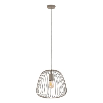 Pendelleuchte OVELLA 1xE27/15W/230V Ø 36 cm beige