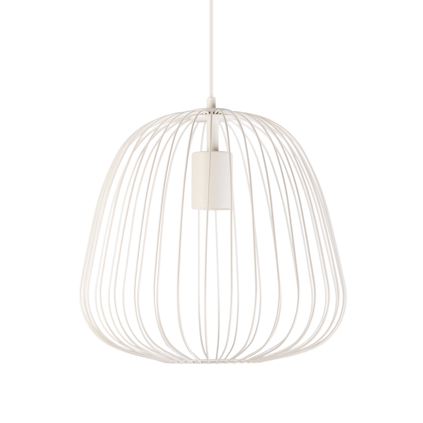Pendelleuchte OVELLA mit Kabelaufhängung, 1xE27/15W/230V, Ø 36 cm, creme