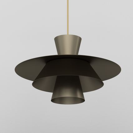 Pendelleuchte PLATO mit Kabel 1xE27/15W/230V bronzefarben
