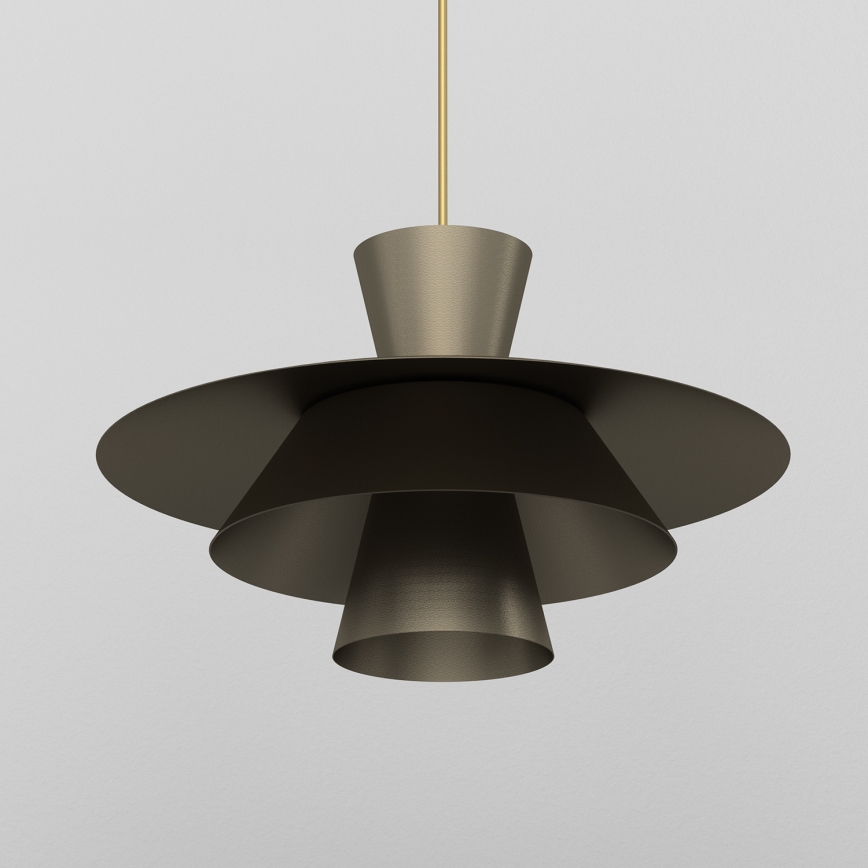 Pendelleuchte PLATO mit Kabel 1xE27/15W/230V bronzefarben